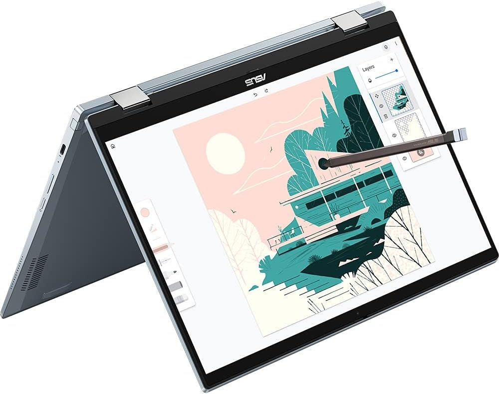 Asus ChromeBook CX5400FMA 14" Flip Touch Screen Laptop Core i5-1130G7 8GB 256GB SSD AI Blue