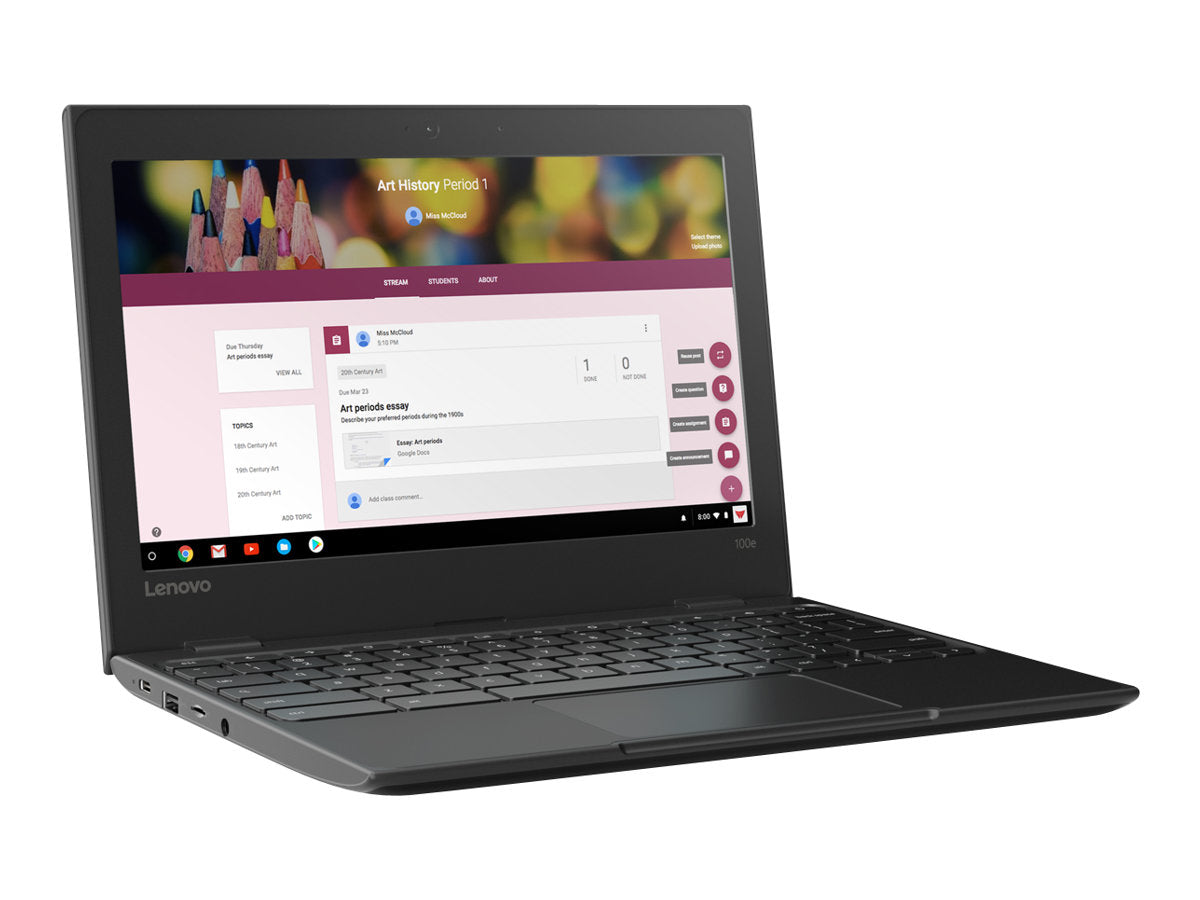 Lenovo Chromebook 100e 11.6" Laptop - Celeron N3350 - 4GB - 16GB eMMC