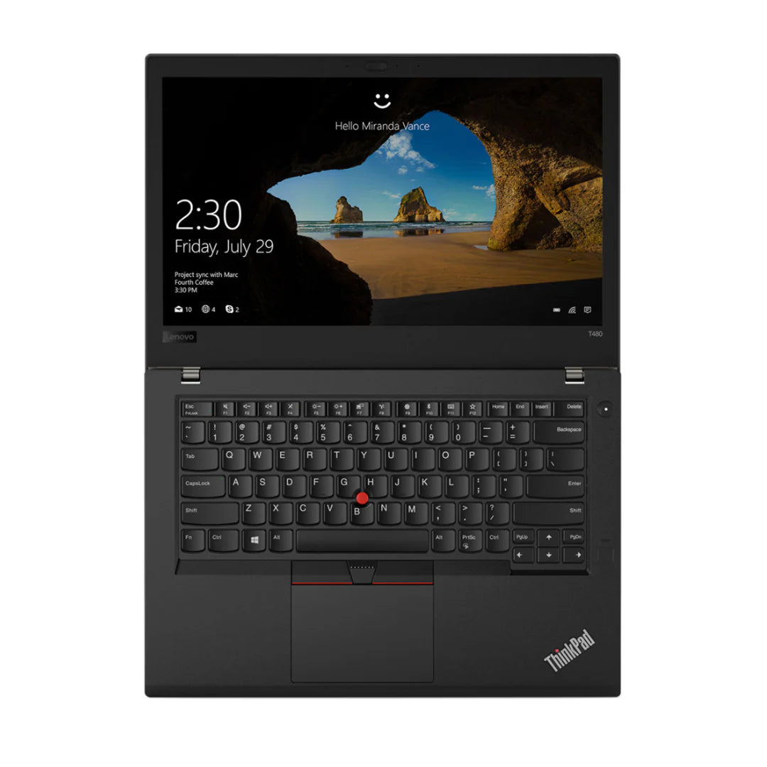 Lenovo ThinkPad T480 14" - Core i7-8650U - 16GB RAM - 256GB SSD