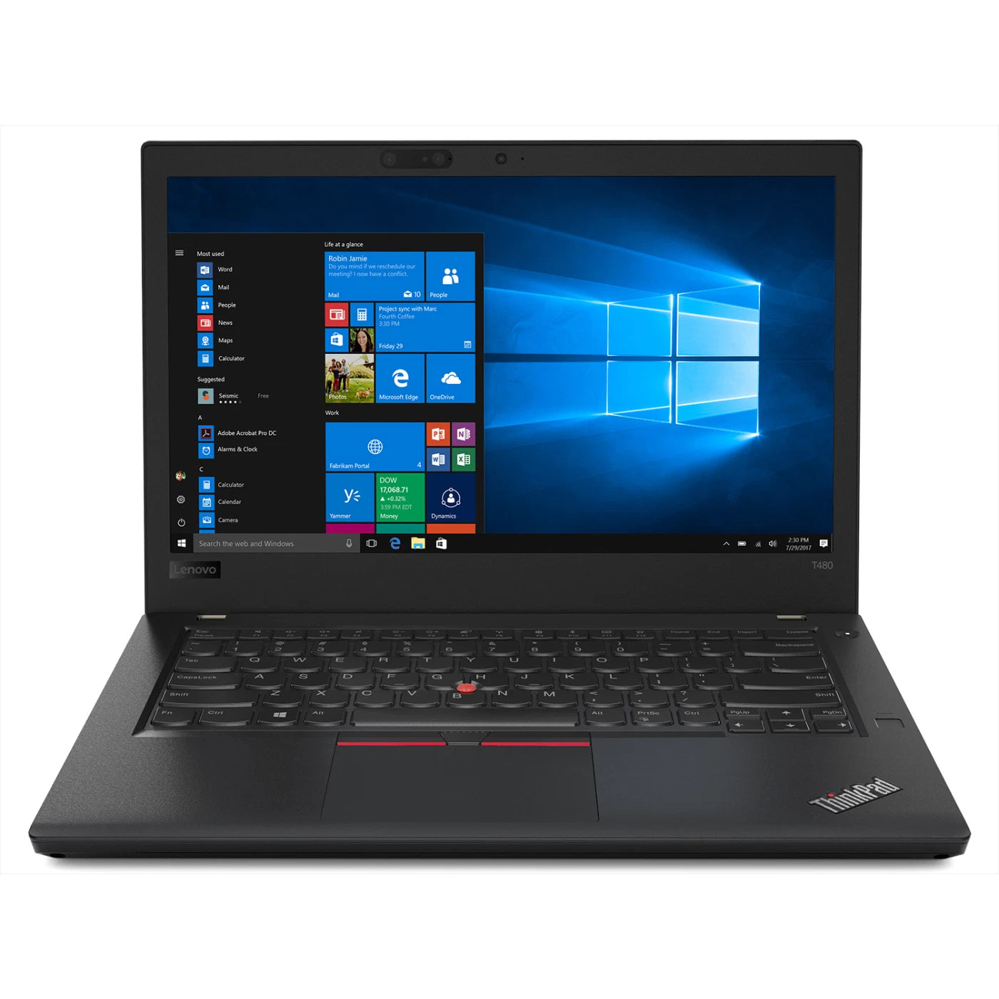 Lenovo ThinkPad T480 14" - Core i7-8650U - 16GB RAM - 256GB SSD